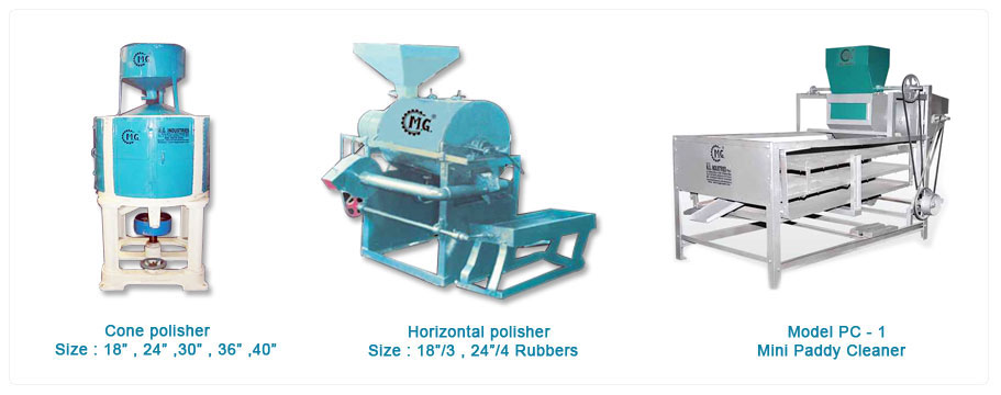 cone polisher...horizontal polisher...mini paddy cleaner...